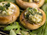Pesto-Stuffed Mushrooms
