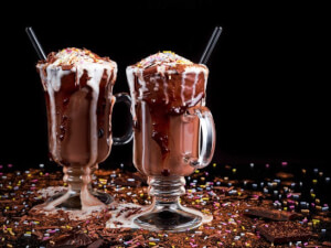 recipe for hot chocolate float