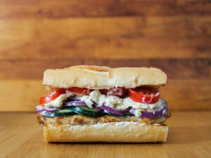 recipe for greek-style chicken hoagie