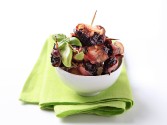 Bacon Wrapped Devils on Horseback With Hot Mango Chutney