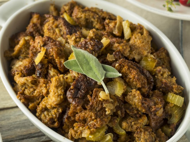 Very Sage Slow Cooker Stuffing