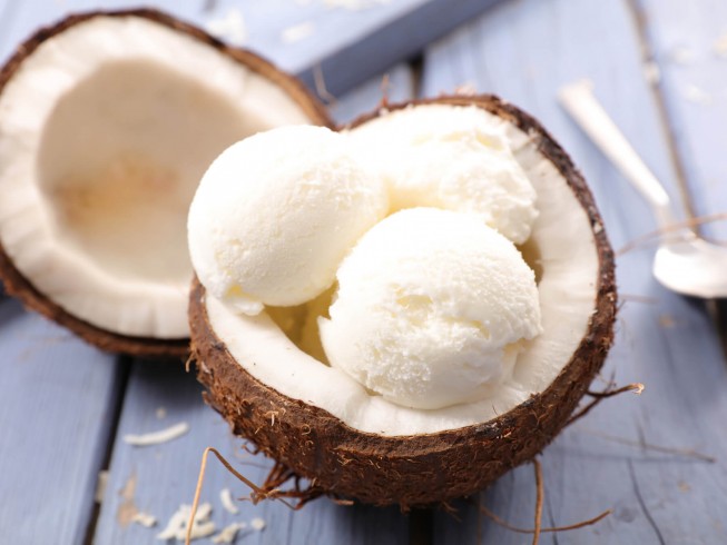 Ice cream made with best sale coconut cream