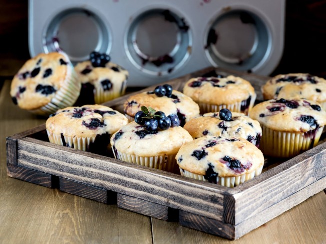 Blueberry Pancake Muffins