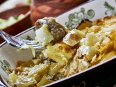 Bratwurst Sauerkraut and Potato Casserole