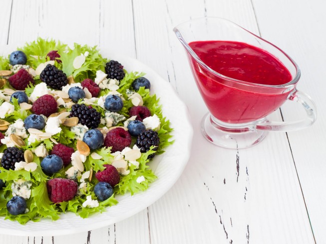 photo of Creamy Raspberry Dijon Vinaigrette