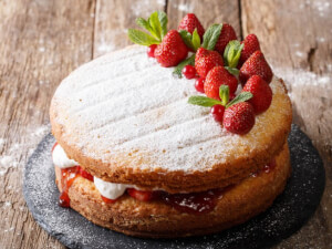 recipe for british christmas victoria sandwich cake