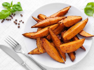recipe for roasted sweet potato wedges
