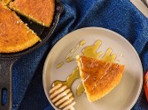 Skillet Baked Hot Water Cornbread