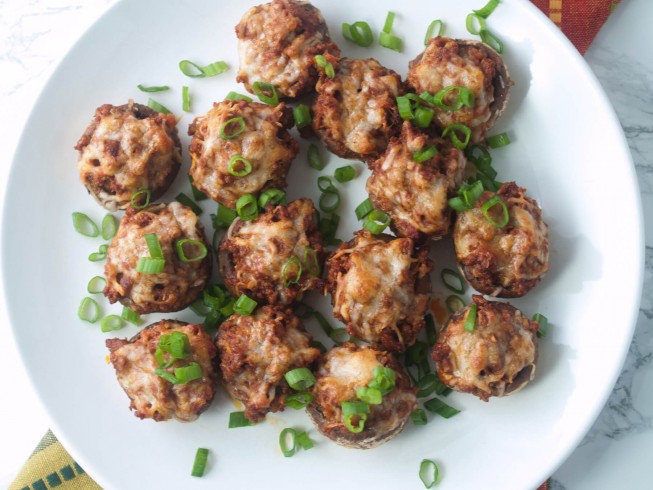 Chorizo Stuffed Mushrooms