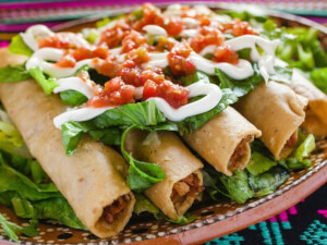recipe for flautas de pollo (chicken flautas)