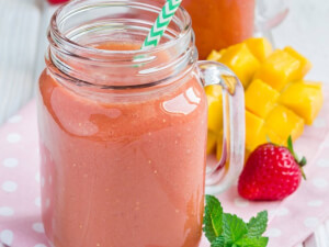 recipe for strawberry-mango smoothie