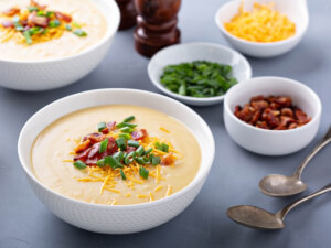 recipe for quick loaded baked potato soup