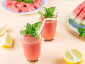 recipe for lemon sorbet and watermelon smoothie