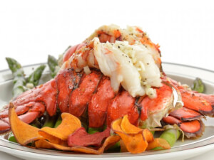 recipe for grilled lobster tails with asian-style ginger sauce