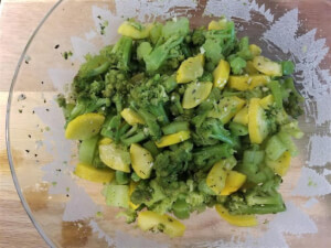 recipe for broccoli spears and yellow squash