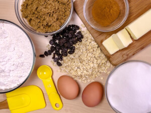 recipe for oatmeal raisin cookie mix in a jar