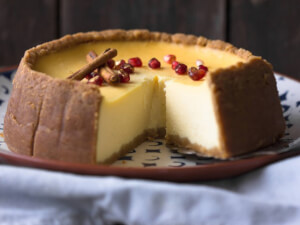 recipe for classic cheesecake with cinnamon crumb crust