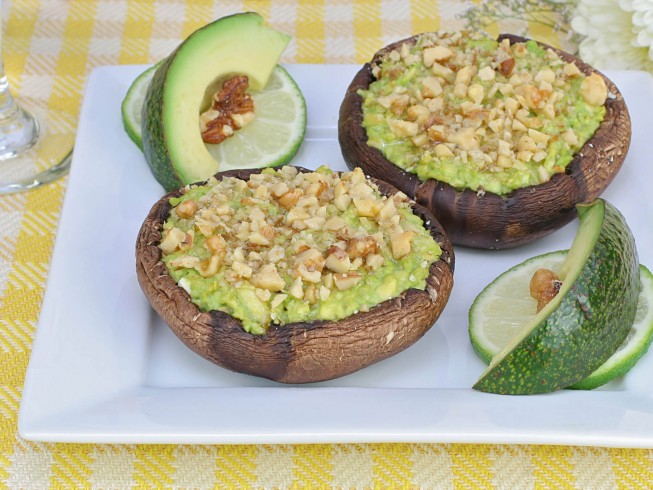 photo of Avocado Stuffed Portobello Mushrooms