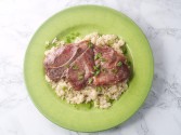 Baked Pork Steaks and Rice