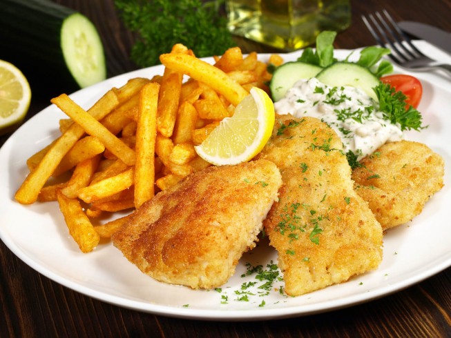 Fried Catfish With Fries