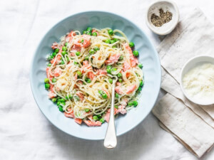 recipe for creamy salmon and pasta