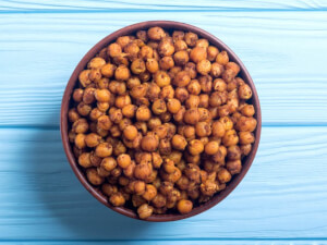 recipe for roasted wasabi chickpeas appetizer