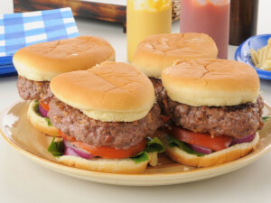 recipe for mushroom, ham, and cheddar stuffed burgers