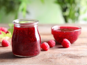 recipe for raspberry jam (no pectin version)