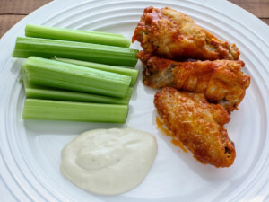recipe for chicken wings with creamy gorgonzola sauce