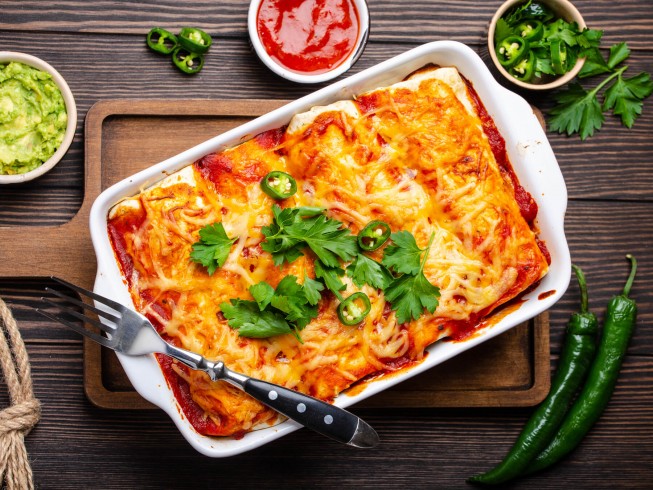 Super Simple Beef Enchiladas Recipe | CDKitchen.com