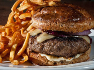 recipe for french onion burgers with gruyere cheese