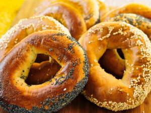 recipe for bread machine bagels