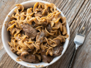 recipe for beer beef steak stroganoff