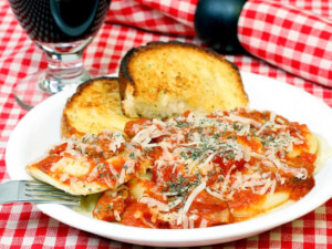 recipe for italian night ground beef ravioli dinner