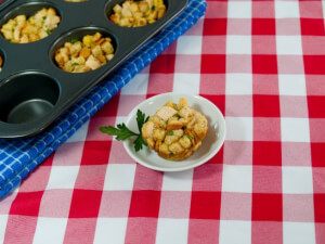 recipe for chicken and stuffing muffins