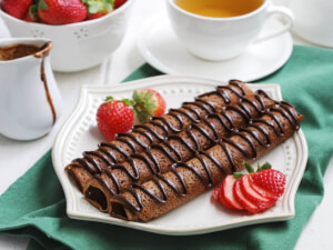 recipe for triple chocolate crepes