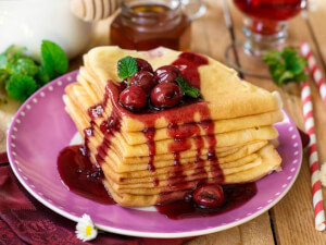 recipe for tart cherry crepes