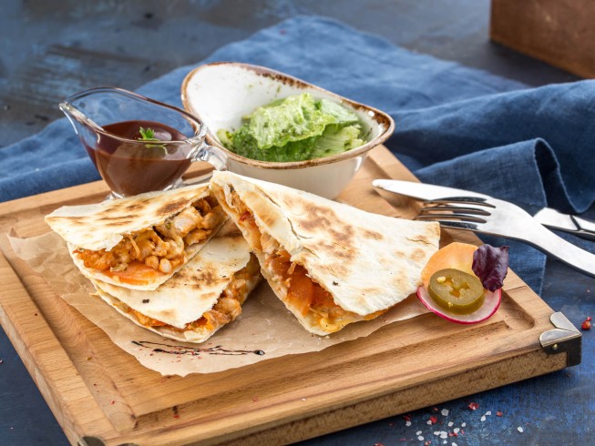 photo of Quick Canned Chicken Quesadillas