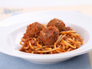 recipe for easy microwave spaghetti and meatballs