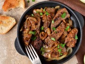 Calf's Liver with Onions and White Wine