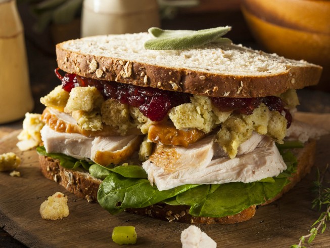 Turkey, Cranberry, and Stuffing Sandwiches