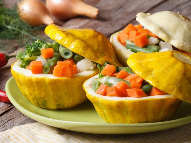 Crock Pot Stuffed Pattypan Squash Recipe 1393