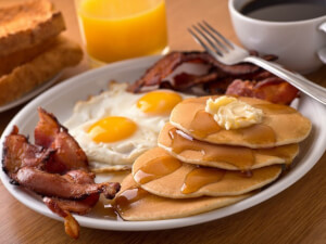 recipe for american style flapjacks or pancakes