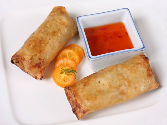 Bean and Vegetable Egg Rolls