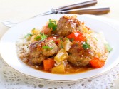 view the recipe for Slow Cooker Sweet and Sour Meatballs