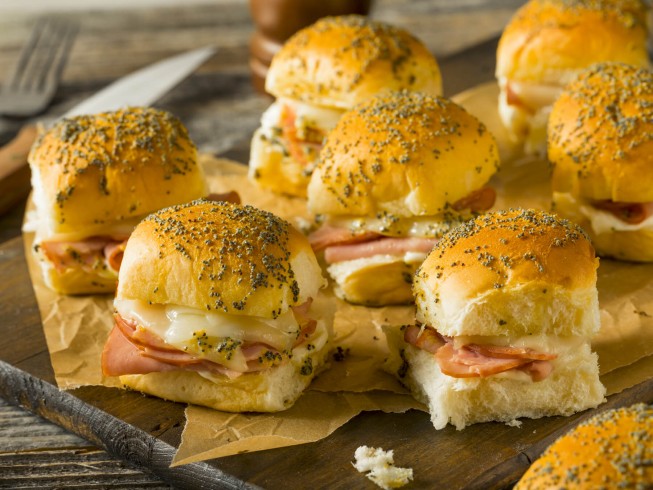 Hot Ham and Cheese Sandwiches Recipe | CDKitchen.com