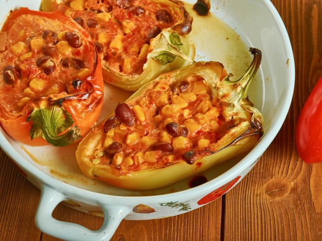 Southwestern Stuffed Peppers Recipe | CDKitchen.com