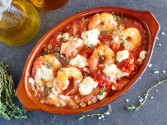 view the recipe for Slow Cooker Greek Shrimp