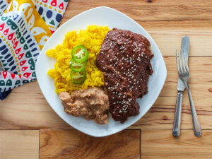 recipe for quick chicken in mole sauce