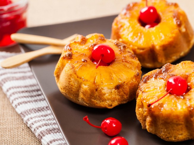 Pineapple Upside-Down Muffins Recipe | CDKitchen.com